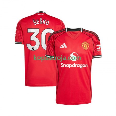 Billiga Fotbollströjor Manchester United Benjamin Sesko 30 Hemma tröja 2025/26 Kortärmad